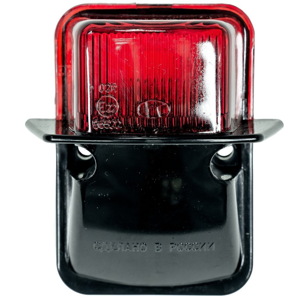 Фонарь габаритный ГАЗ-3308 задний (красно-черный цвет рассеивателя)