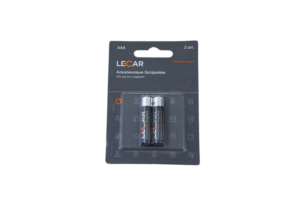 Алкалиновые батарейки LECAR ААA (2 шт. в блистере)