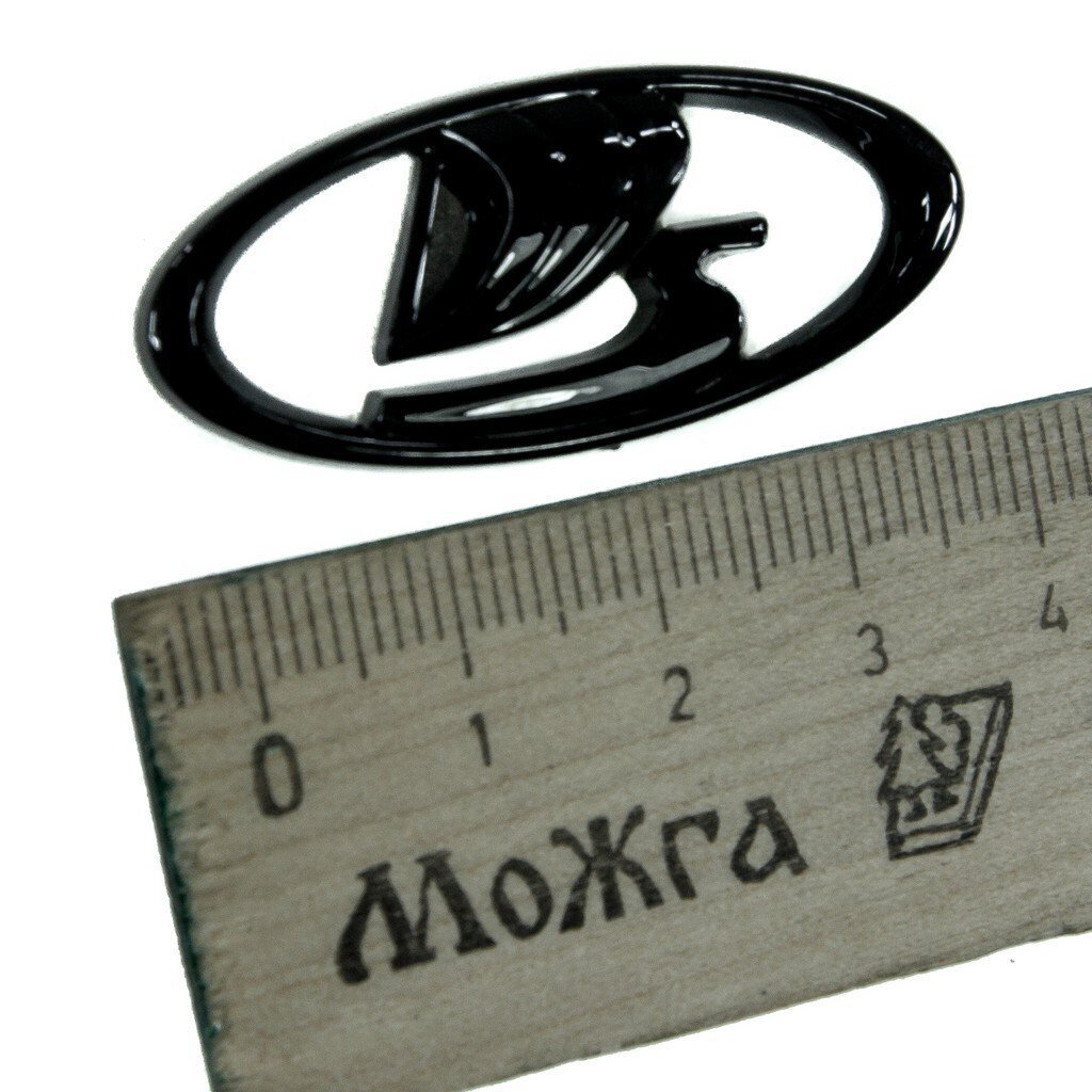 Знак руля LADA объемный (черный)