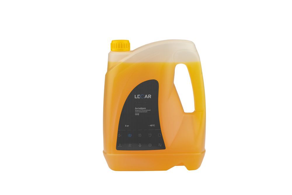 Антифриз LECAR G12 (желтый), 5 кг., канистра